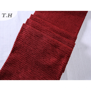 Tissu de canapé Red Chenille Dubai en tissu 100% polyester (FTH31192)